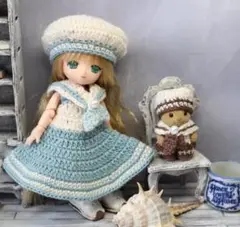 K827「セーラーワンピース」オビツ１１・あまむすサイズ　服