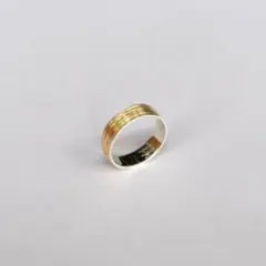 DAN TOMIMATSU SPOOL RING SHORT K18/SLVER