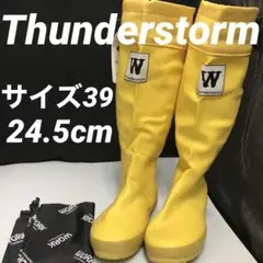 Thunderstorm 長靴 イエロー 収納袋付き　レインブーツ　サイズ39
