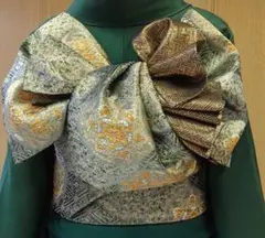 人気♪豪華絢爛!!袋帯 【正絹 六通】ゴージャス!! 花文様×鳳凰
