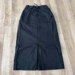 レディース　服GU ブラック ロングスカート M