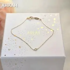 AHKAH　アーカー　ヌーディーダイヤブレスレット18K 0.06