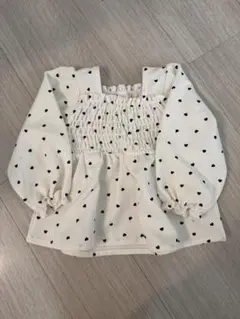 Cottoli ハートドット柄トップス 90