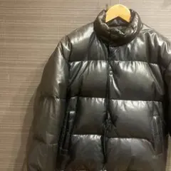 ☆WIND ARMOR☆美品☆ダウンベスト LL ラムレザー ブラウン メンズ Wind Armor レザージャケット M ブラウン 羊革 ステンカラー