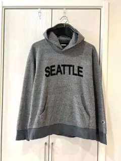 champion SEATTLE フード付きパーカー グレー M