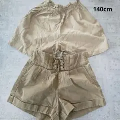 ボトム ズボン ショートパンツ セット 女児 カジュアル 学校