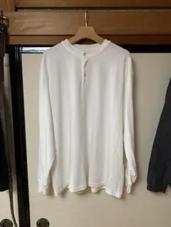 blurhms ブラームス ヘンリーネック長袖 白