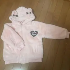 アナップキッズピンクモコモコジャンバー