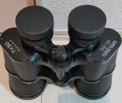 7倍 50mm 双眼鏡 黒 ストラップ付