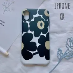 iphoneXR 新品 iphoneケース スマホケース 花柄 黒