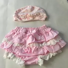 【美品】メゾピアノ ベビー　帽子＆フリフリパンツ