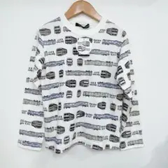 未使用品 Hungry Heart 電車プリント 長袖カットソー 130