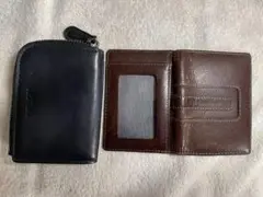 COACH 黒 コインケース＆ベネトン 茶 定期入れ