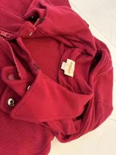 Diesel フード付きノースリーブ レッド