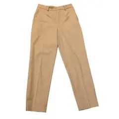 ユニクロ　ベージュ タックワイドパンツ S