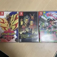 Switchソフトポケモンシールド&トレジャーズ&スプラトゥーン2