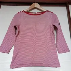 M'GREGOR 赤と白のストライプ Tシャツ M