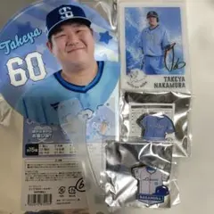 ライオンズフェスティバル　うちわキーホルダー トレカ 中村剛也①