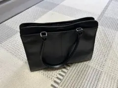 ブラック ビジネスバッグ 合成皮革