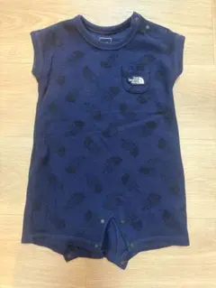 THE NORTH FACE ネイビー プリントロンパース 70