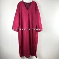 【匿名配送】la porte de demain ピンク　ワンピース　ロング