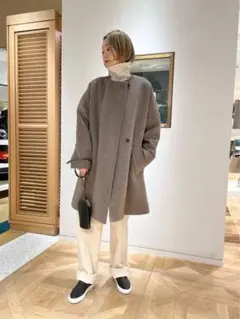 新品2021年トゥモローランドBallseyカシミヤ100%ダブルフェイスコート