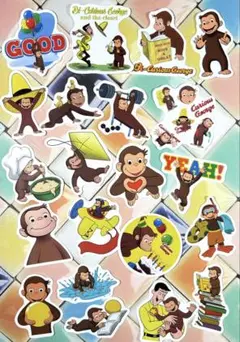 おさるのジョージステッカーセット　2