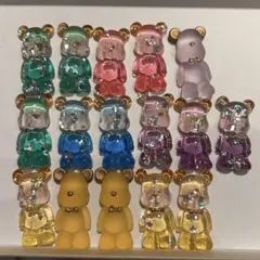 クマ型デコレーションパーツ 16個セット