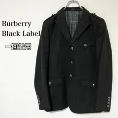 【極美品】バーバリーブラックレーベル ピーコート チェック ボタン刻印ロゴ