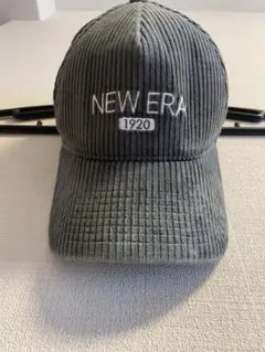NEW ERA コーデュロイ ベースボールキャップ グレー
