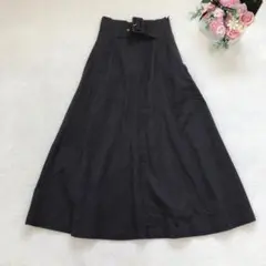 ナノユニバース ロングスカート フレア シンプル ベーシック カジュアル 可愛い