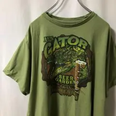 N-4946 GEORGE アメリカ古着 ビアガーデン ワニ Tシャツ 半袖XL