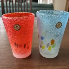 カラフルグラデーショングラス2個セット値下げ‼️