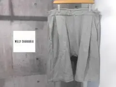 WILLY CHAVARRIA プリーツ スウェットハーフパンツ M サルエル