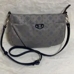 極美品 ラシット russet 2WAYショルダーバッグ ロゴ ナイロン レザー