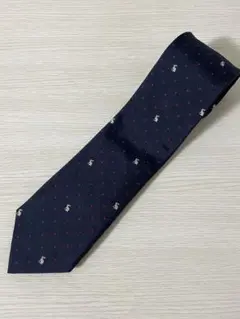 【美品】PaulSmith ポールスミス ネクタイ シルク ウサギ ネイビー