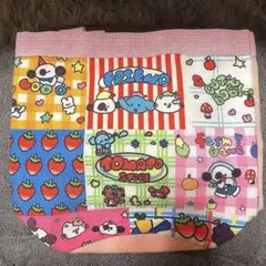 【お値下げしました】カラフルキャラクター 動物 お弁当バッグ