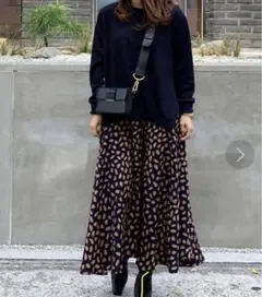 maison de LATIR ニットワンピース （ネイビー）
