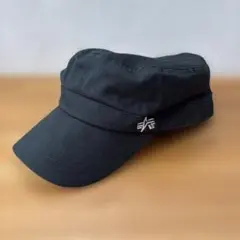 ALPHA キャップ　メンズ　ブラック