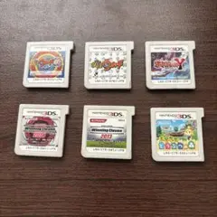 Nintendo 3DS ゲームタイトル6本セットと3DSLLのゲームカバー