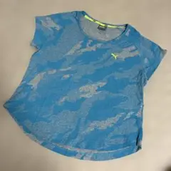 PUMA 青迷彩柄 Tシャツ Mサイズ