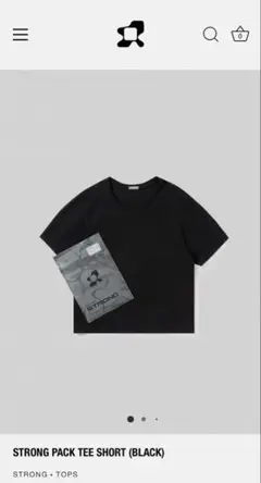 STRONG PACK TEE SHORT (BLACK) M