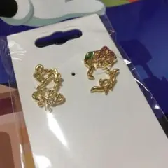 美女と野獣　ピアス　ディズニー　アクセサリー　プリンセス　アクセ　ゴールド