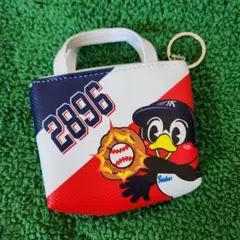ヤクルトスワローズ　つば九郎　ミニポーチ　キーホルダー