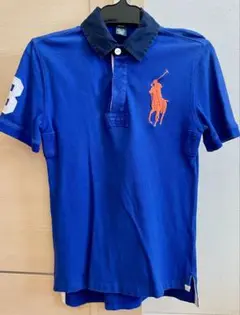 ポロシャツ 青 馬のロゴ 半袖 3 Polo by Ralph Lauren