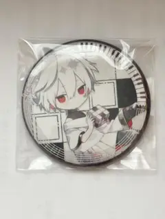 まふまふ　缶バッジ　クロスワードパズル柄