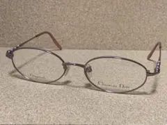長期保管未使用新品 Christian Dior チタンメガネフレーム パープル