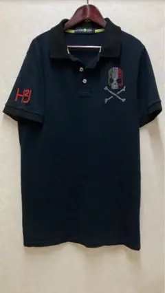 HYDROGEN ポロシャツ ブラック L 美品　ITALIE ハイドロゲン