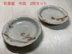 陶器　和食器　中皿　2枚セット