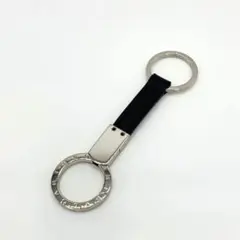 BVLGARI ブルガリ キーリング ブラック×シルバー